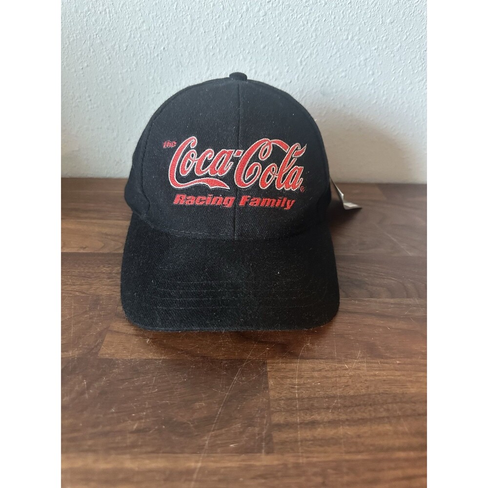 Vintage Coca-Cola Racing Family #88 Dale Jarrett NASCAR Snapback Hat Cap Black